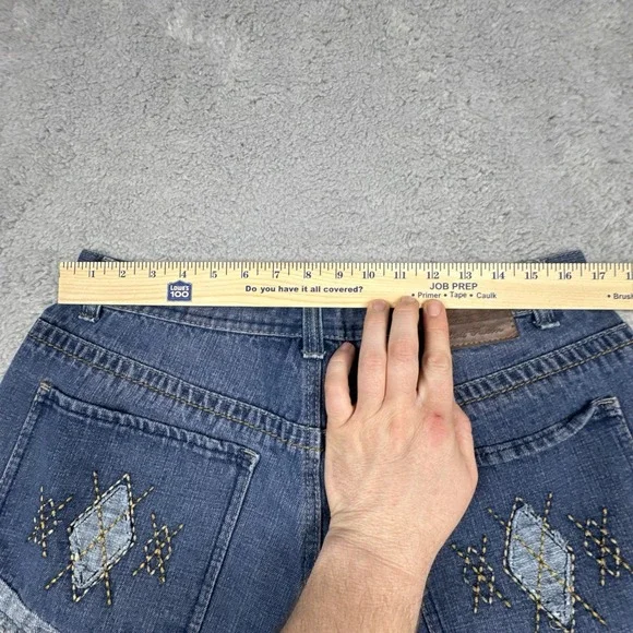 Vintage Phat Farm Jorts Jean Shorts Men's 36 Blue Baggy Wide Leg Big Pockets - Picture 8 of 12